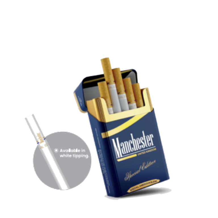 Manchester Special Edition Blue Cigarettes - 1 Carton (10 Packs) [SKU SS-191]